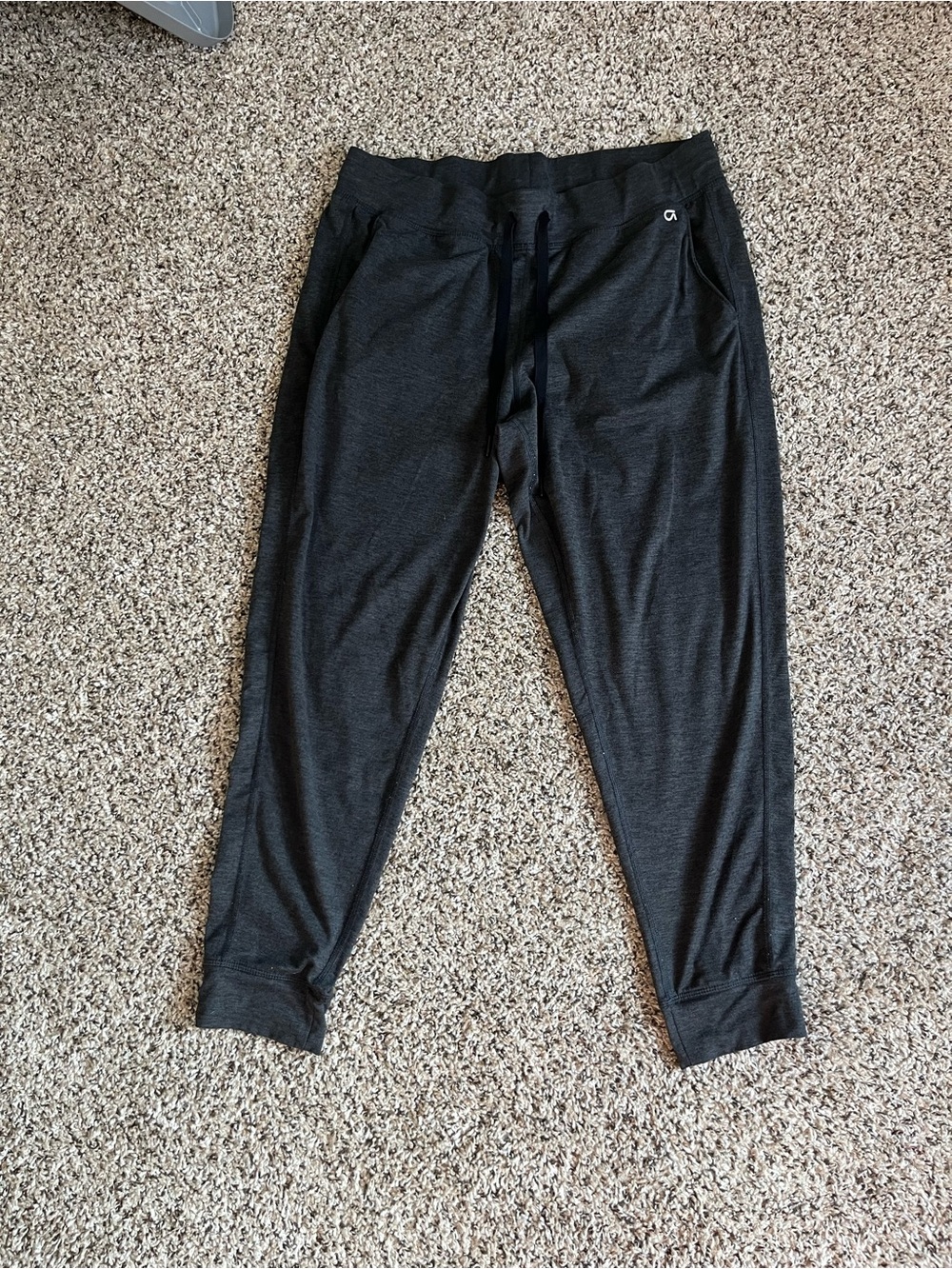 GAP Dark Gray Jogger Pants with Cuffed Ankles